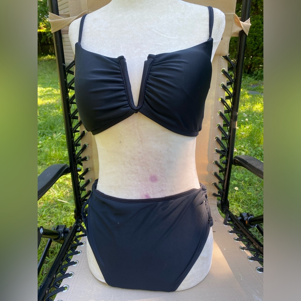 Black Lace Up 2 Piece